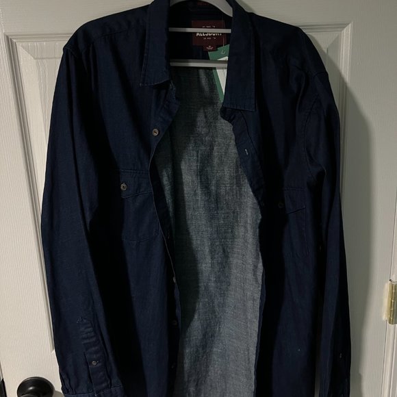 Alesbury Men's X-Large Chambray Shirt - Picture 1 of 3